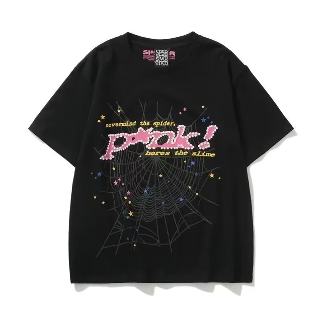Sp5der Spider Tee Pink Slime Web