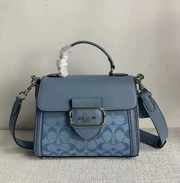 Coach Top-Handle Bag Signature Print