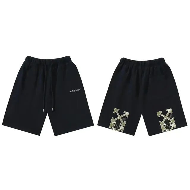 Off-White Arrow Shorts Metallic Arrow Print