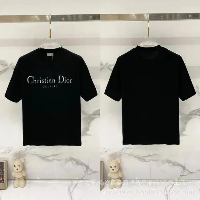 Couture Logo Tee Christian Dior Couture Print