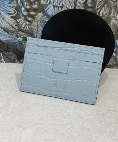 Tom Ford Card Case Crocodile-Embossed