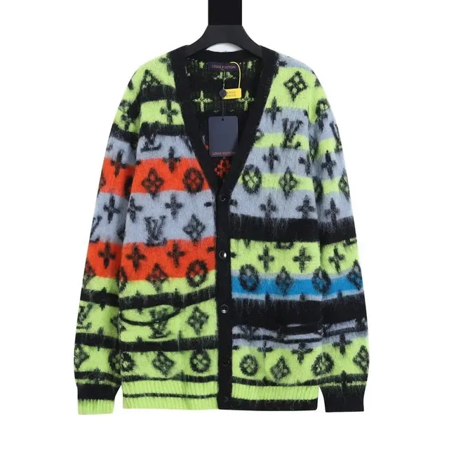 Louis Vuitton Monogram Knit Cardigan Multicolor Striped