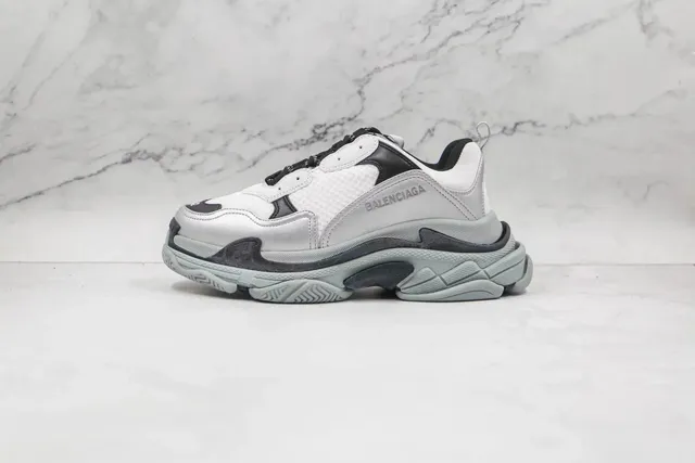 Balenciaga Triple S White Black Grey