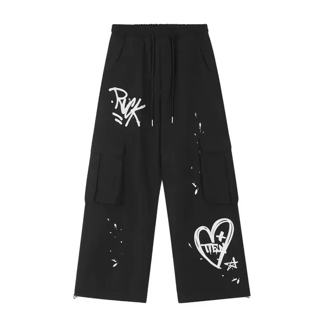 Corteiz Cargo Trousers Graffiti Print