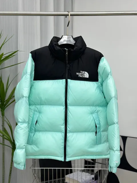 The North Face Nuptse Jacket Mint Black