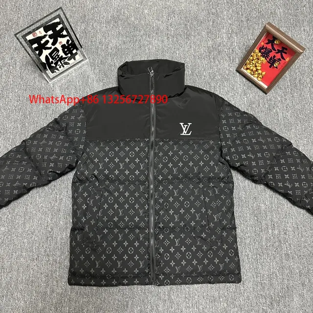 Louis Vuitton Monogram Puffer Jacket Black