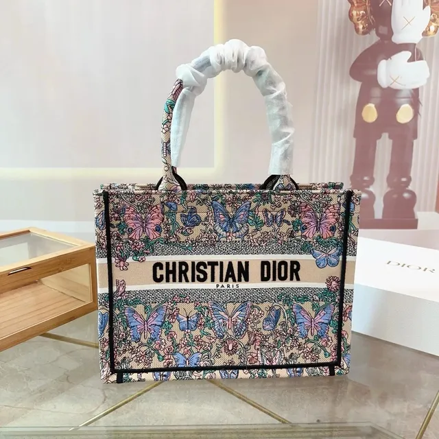 Dior Book Tote Butterfly Print