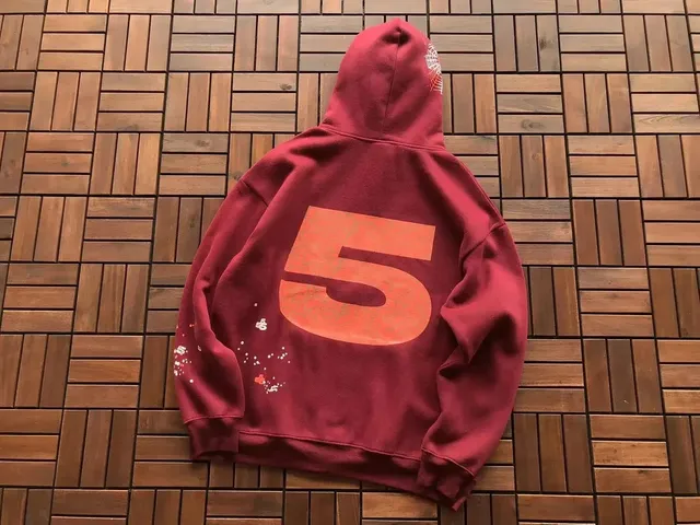 Sp5der Hoodie Number 5 Graphic