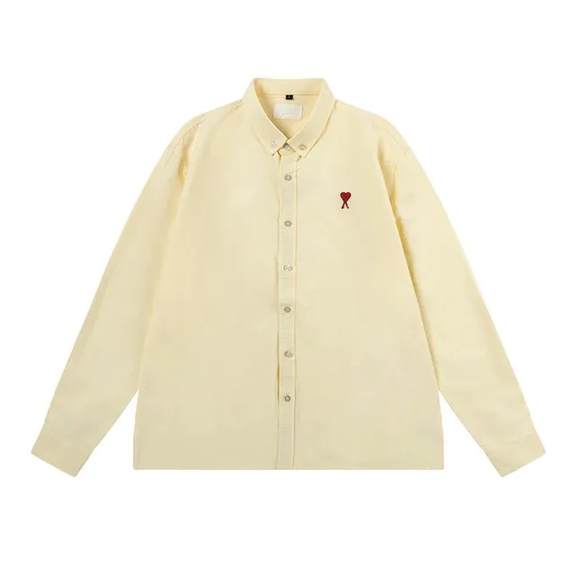 Amiri Button-Up Shirt Heart Embroidery