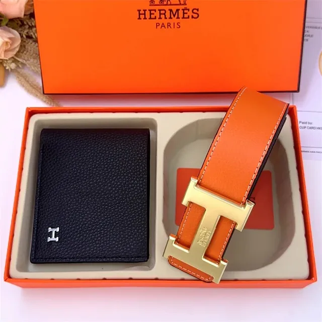 Hermès H Belt and Wallet Set
