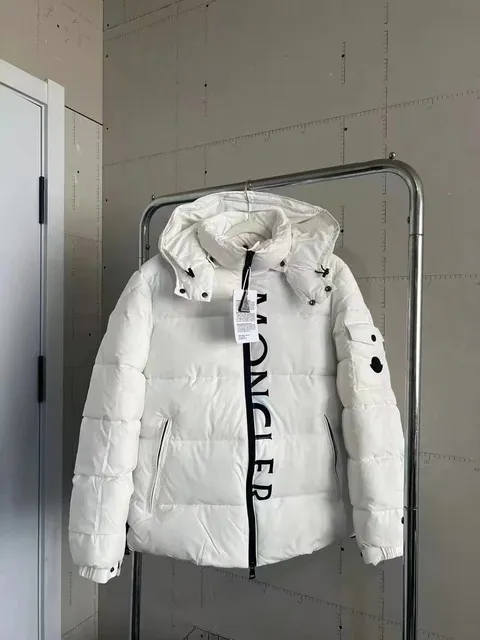 Moncler Logo Puffer Jacket Vertical Logo