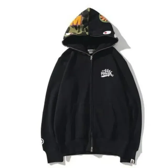 BAPE Shark Full Zip Hoodie Camouflage Hood