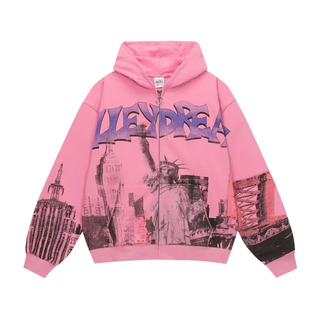 Vale Forever Zip-Up Hoodie New York City Print