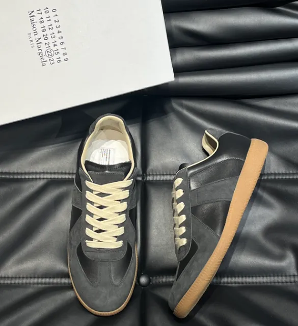 Maison Margiela Future Sneaker Black Suede and Leather