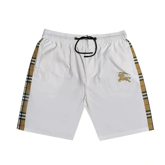 Burberry Equestrian Knight Shorts Check Stripe Side Panel