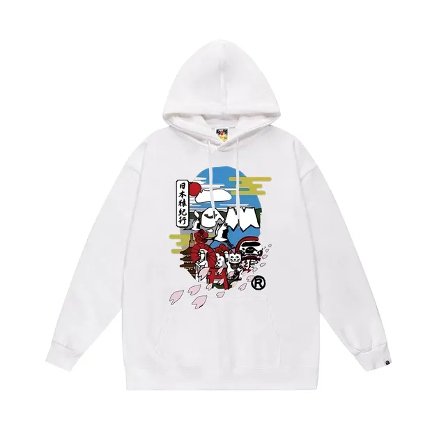BAPE Hoodie Japan Travel Graphic