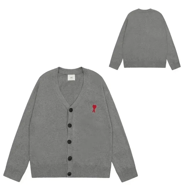 AMI Paris Cardigan Heart Logo