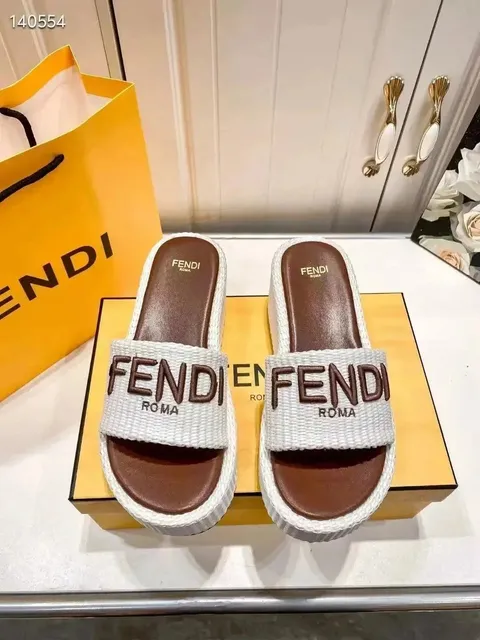 Fendi FF Logo Slide Woven Strap