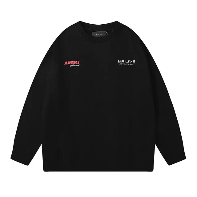 Amiri Crewneck Sweatshirt MA LIVE Print