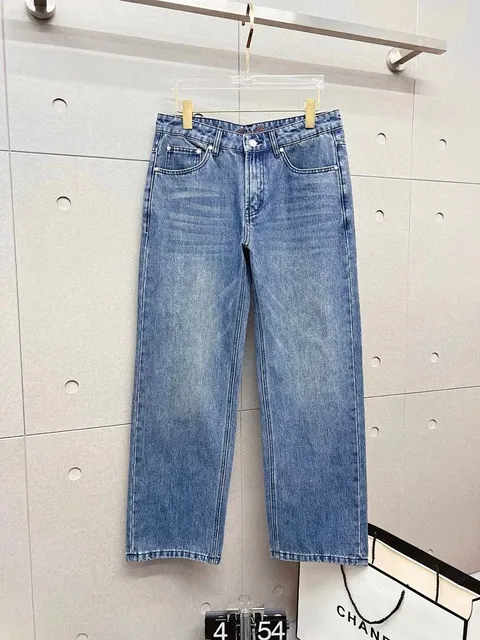 Chanel Straight-Leg Jeans Medium Wash
