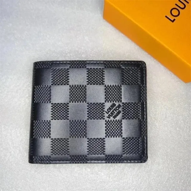 Louis Vuitton Damier Graphite Bifold Wallet Checkered Monogram
