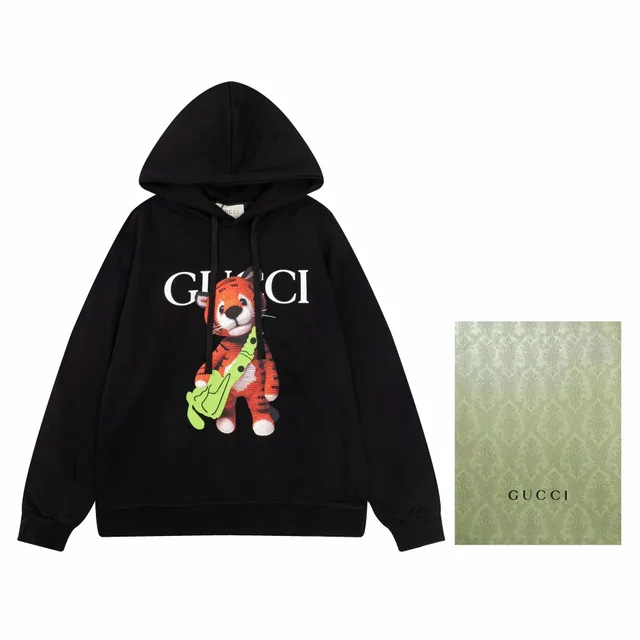 Gucci Tiger Hoodie Crochet Tiger Print