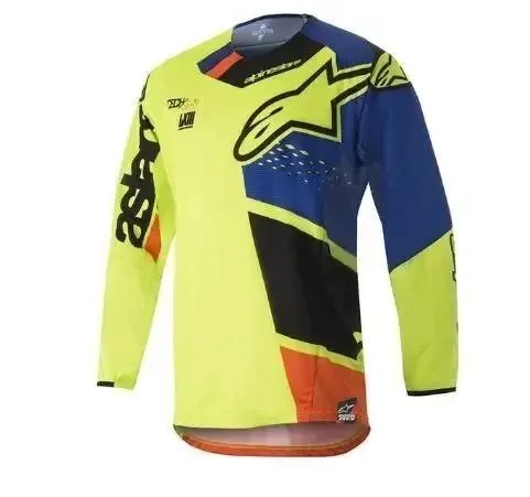 Alpinestars Racing Jersey Neon Yellow/Blue Block
