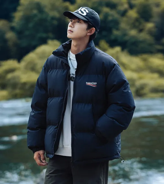 Balenciaga City Puffer Jacket Logo Embroidered