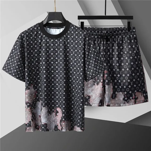 Louis Vuitton Monogram Print Set Tie-Dye Hem