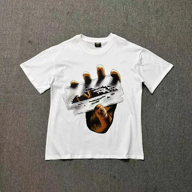 Graphic Tee Razor Blade Hand Print