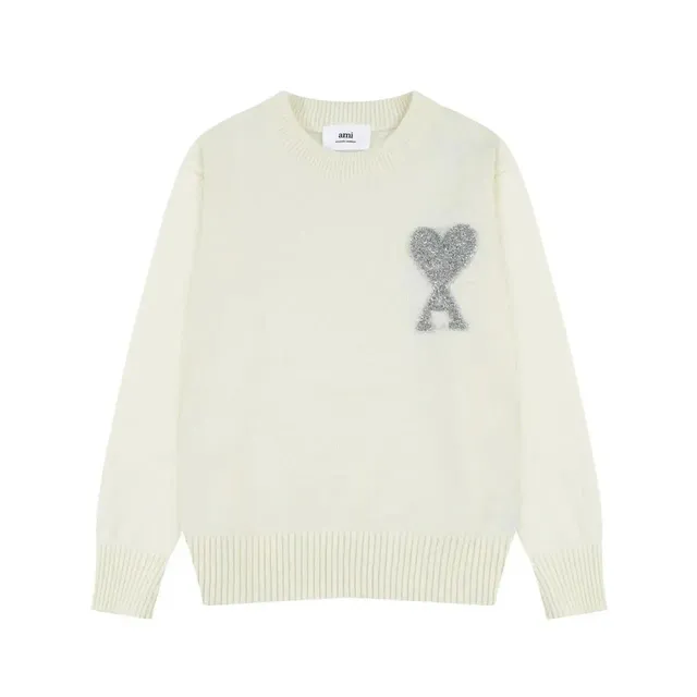 AMI Paris Knit Sweater Heart Logo