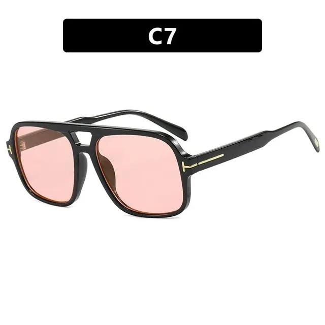 Tom Ford C7 Sunglasses Black Frame Pink Lens