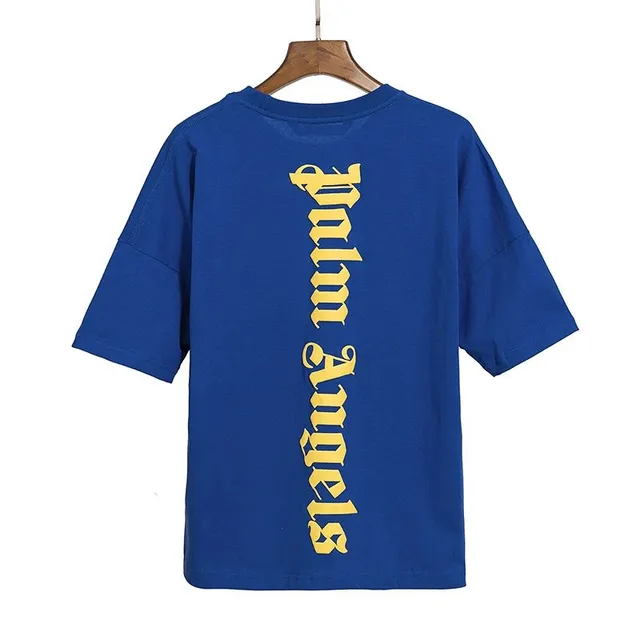 Palm Angels Graphic Tee Vertical Logo Print
