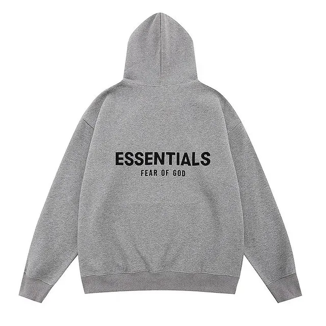 Fear of God Essentials Zip-Up Hoodie Essentials Logo