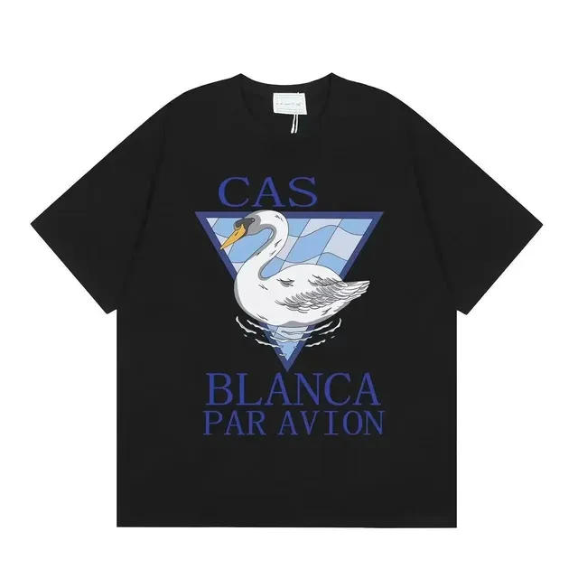 Casablanca Swan Graphic Tee Cas Blanca Par Avion