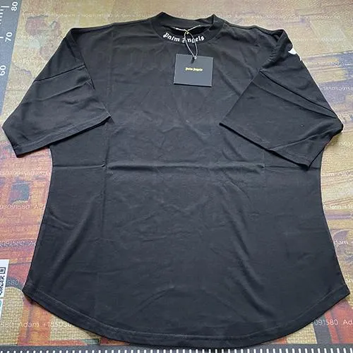 Palm Angels Cropped Tee Black