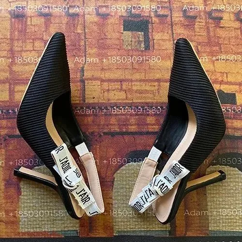 Dior J'adior Heel Cannage Weave with Logo Strap