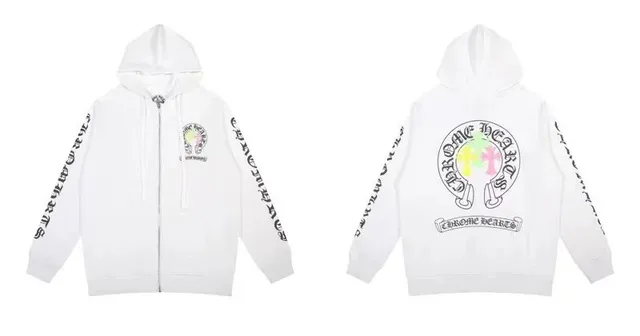 Zip-Up Hoodie Chrome Hearts Logo