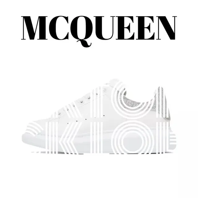Alexander McQueen Oversized Sneaker Glitter Heel