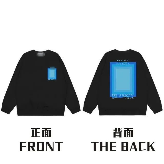 Off-White Crewneck Sweatshirt Blue Frame Print