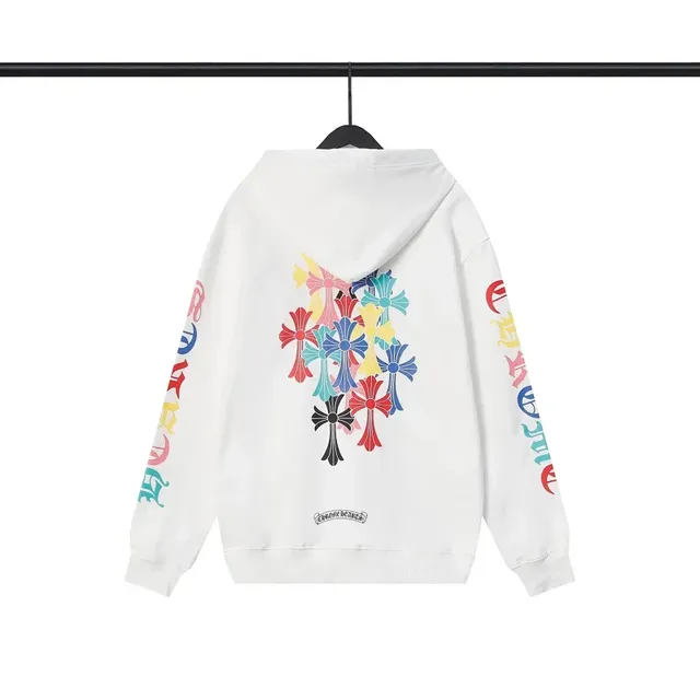 Chrome Hearts Hoodie Multi-Color Cross Print