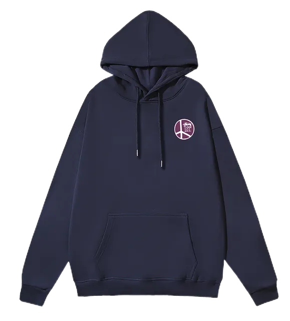 Stüssy Hoodie Peace Sign Logo