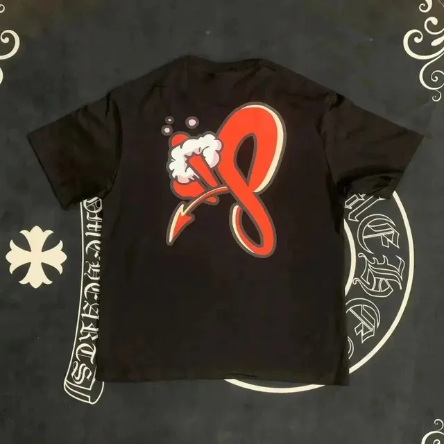 Chrome Hearts Graphic T-Shirt Red Infinity Logo