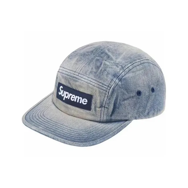 Supreme Camp Cap Acid Wash Denim