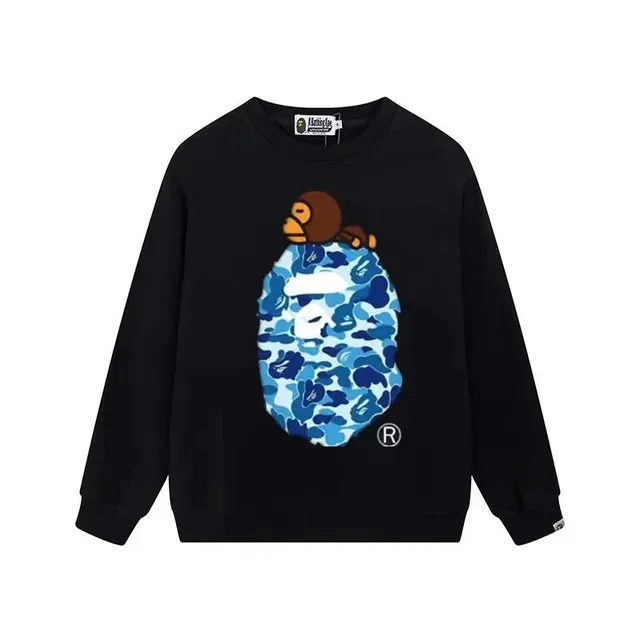 BAPE Shark Hoodie Blue Camo Ape Head