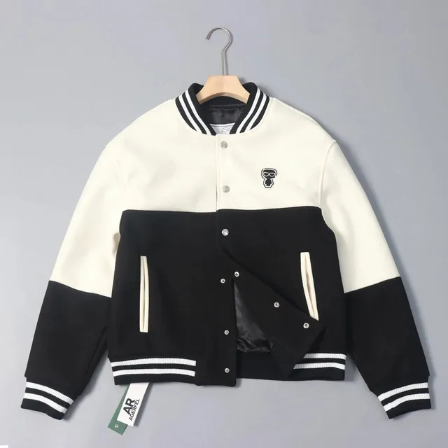 Karl Lagerfeld Varsity Jacket Two-Tone