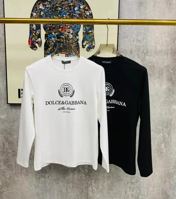 Dolce & Gabbana Long-Sleeve Logo Tee