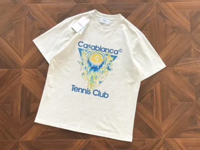 Casablanca Tennis Club Tee Flame Graphic