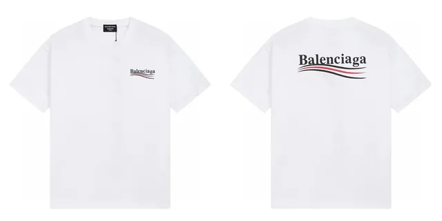 Balenciaga Logo T-Shirt Classic Stripe