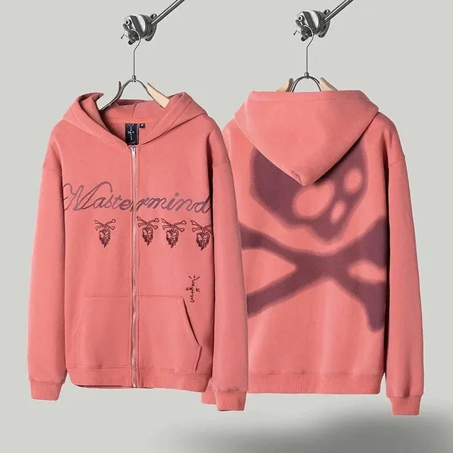 Mastermind Japan Zip-Up Hoodie Corteiz Skull Print